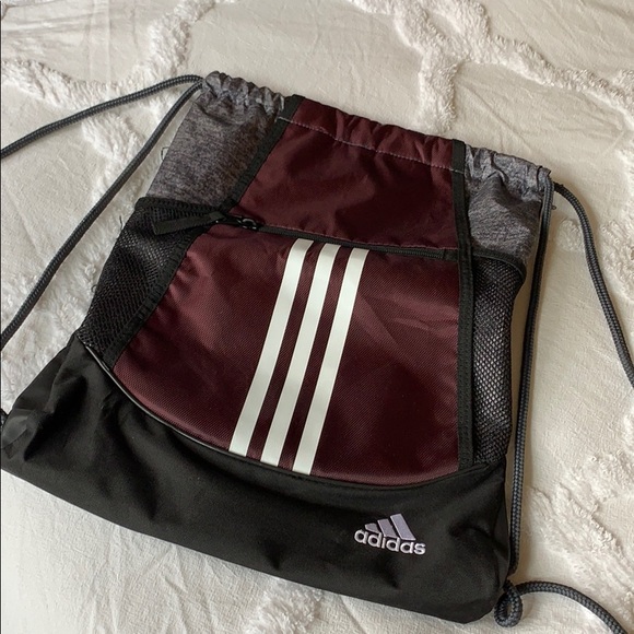 adidas drawstring bag brown
